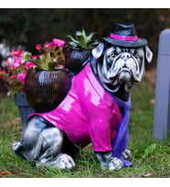 BY ARİ ŞAPKALI BULLDOG SAKSI BD158-3