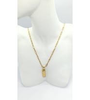Ataç Zincirli Gold Külçe Kolye