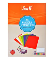 Sarff Pvc Cilt Kapağı A4 Şeffaf 100Lü