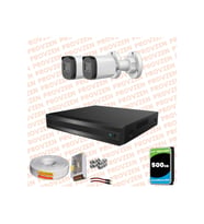 Provzen Rivo Dahua 2 Kameralı Full HD Güvenlik Kamerası 500GB