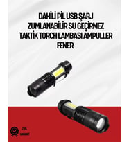 Mini Boy Led El Feneri - 2000 Lümen, Su Geçirmez Tasarım