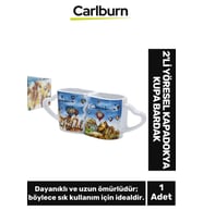 Özel Tasarım Dekoratif Şık Hediyelik Sevgili Arkadaş 2'Li Yöresel Kapadokya Kupa Bardak 6,5*10 Cm