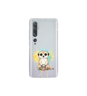 Xiaomi Mi Note 10 ile Uyumlu Splash Mirket Tasarımlı Şeffaf Silikon Kılıf