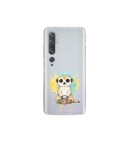 Xiaomi Mi Note 10 ile Uyumlu Splash Mirket Tasarımlı Şeffaf Silikon Kılıf