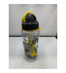 Gıpta Third Tritan Desenli Pipetli Matara 500 Ml (Karışık Renk 1 Adet)