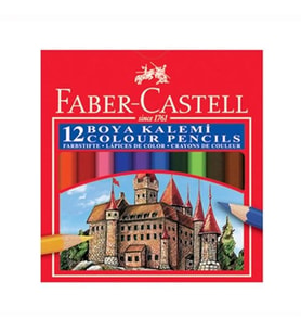 Kuru Boya Kalemi 12 Renk Orta Boy Faber Castell Orta Boy Kuru Boya Kalemi 12 Renk (Karışık)
