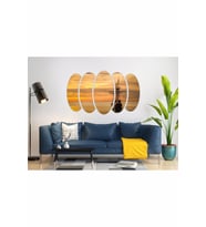 GEMİ GÜN BATIMI DENİZ MDF TABLO-1372