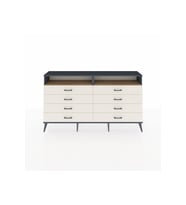 Arges Konsol 2 Raflı 8 Çekmeceli  176x30x99 Antrasit-Çam/Aytaşı