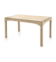 Omnipazar SY-2587 Bej Rattan Dikdörtgen Kapalı Masa 51667