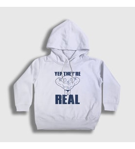 Presmono Unisex Çocuk Beyaz Real Stewie Family Guy Kapüşonlu Sweatshirt 300963tt