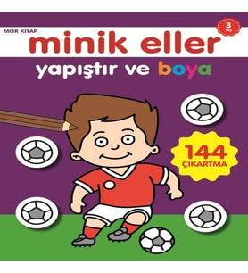 Minik Eller Yapıştır Ve Boya - Mor