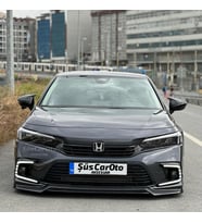 Honda Civic FE 2022 Sonrası Uyumlu Batman Yarasa Ayna Kapağı Piano Black ABS Plastik