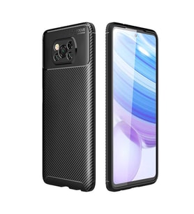 Xiaomi Poco X3 Kılıf Esnek Soft Karbon Tasarım Legion Serisi (Siyah)