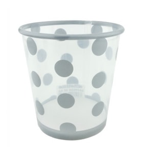 Bardak plastik 500 cc (dondurma bardağı) puantiyeli gümüş pk:8-