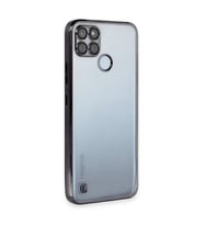 Realme C25y Kılıf Kamera Korumalı Lensli Silikon - Siyah