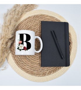 Kişiye Özel Kupa Bardak & Siyah Defter & Kalem Hediye Seti