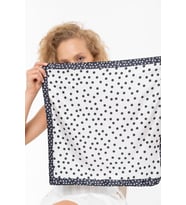 Puantiye Desen Ekru Renkli Fular Bandana (Karışık)