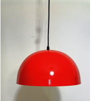RİOLİGHT MODERN KIRMIZI İÇİ BEYAZ TEKLİ METAL SARKIT ÇAP: 40CM (Siyah)