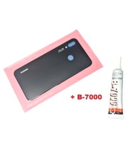 Huawei Uyumlu P20 Lite Arka Pil Batarya Kapağı (CAM+B-7000) SİYAH