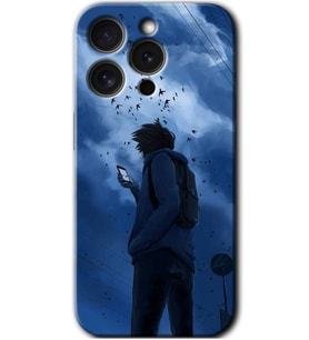 İphone 15 Pro Kılıf HD Desen Baskılı Kılıf - Sonbahar Yalnızlığı