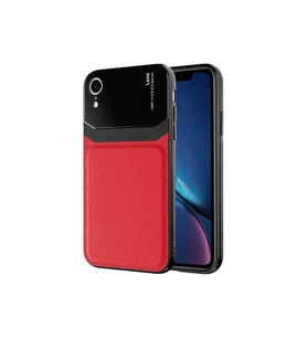 Apple iPhone XR Uyumlu Kılıf Zore Emiks Kapak (Kırmızı)