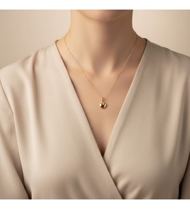STİL İNCİSİ/XUPING JEWELRY MİNİMAL KALP KOLYE