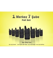 Çaycı Telsizi 1 Merkez 7 Şube Full Set