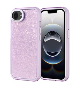 Apple iPhone 16E Uyumlu Kılıf Taşlı Tasarımlı Zore Kapi Kapak (Lila)