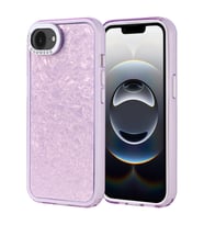 Apple iPhone 16E Uyumlu Kılıf Taşlı Tasarımlı Zore Kapi Kapak (Lila)