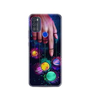 Reeder P13 Blue Max 2021 Kılıf Silikon Desen Finger planet 1740