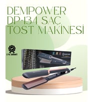DP-134 Saç Tost Makinesi 220°C Isı Ayarlı, 360° Dönebilen Kablo