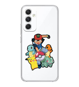 Samsung Galaxy A35 Uyumlu Pokemon Tasarımlı Şeffaf Telefon Kılıfı