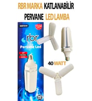 Pervane Katlanabilir Ledli Beyaz Işık Aydınlatma 40 Watt Lamba 3400 Lümen (Doğal Beyaz)