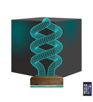 Luvivia Geometrik Dekoratif 3D Lamba - Masa Gece Lambası