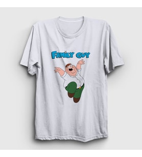 Presmono Unisex Beyaz Peter Griffin Family Guy T-Shirt 300693tt