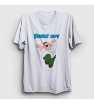 Presmono Unisex Beyaz Peter Griffin Family Guy T-Shirt 300693tt