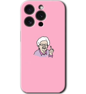İphone 15 Pro Max Kılıf HD Desen Baskılı Kılıf - Bad Grandmother