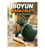 Isıtmalı Kablosuz Boyun ve Omuz Masaj Aleti 3 Modlu Rahatlatıcı