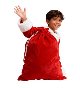 Noel Baba Hediye Çuvalı Küçük Boy (45X70 cm)