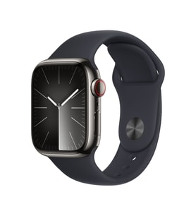 Apple Watch Seri 9 41 cell MM Çelik Kasa Spor Kordon S/M Akıllı Saat (Apple Türkiye Garantili) Grafi
