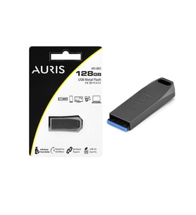 AURIS ARS-UB03 128GB USB 3.0 Metal Flash Bellek (Siyah)