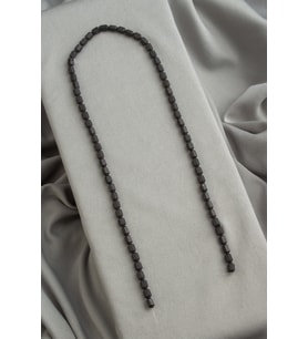 Hematit Doğal Taş Mat Siyah Altıgen Kesim 4x6mm Dizi [AA]