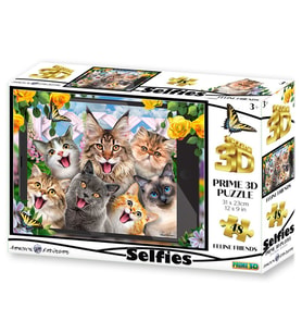 Prime 3D - Sevimli Kediler Selfie 48 Parça Puzzle 20553