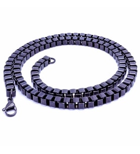 Moncuk Design Kare Arnavut Çelik Kolye 6Mm 3351CEK033