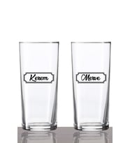 Kişiye Özel 2'li İsimli Rakı Bardağı