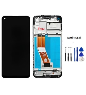 Tkgz - Samsung Galaxy A11 - SM-A115 Uyumlu Lcd Ekran Dokunmatik Servis ÇITALI + TAMİR SETİ