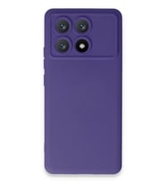 Poco X6 Kılıf Nano Içi Kadife Silikon - Mor