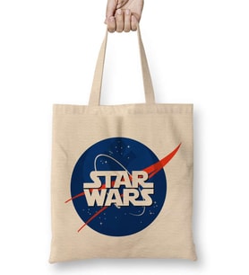 Star Wars Nasa Logo 2 Bez Çanta Uzun Saplı