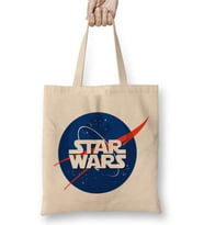 Star Wars Nasa Logo 2 Bez Çanta Uzun Saplı