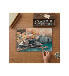 Venedik Renkli Evler Tasarımı 240 parça Ahşap Puzzle Ahşap Kutuda MP02096